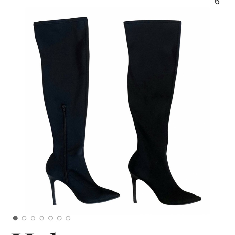 Halston Heritage Dani pointed-toe over thigh high boots - Picture 1 of 11